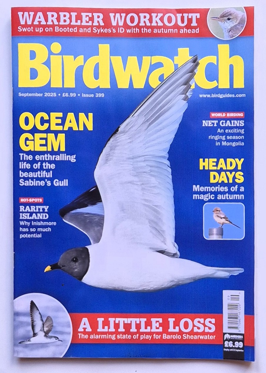 Birdwatch magazine September 2025 – and my animal rescue volunteering comes to an end